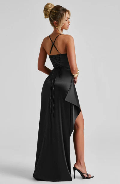 Women's Back Strap Slit Dress