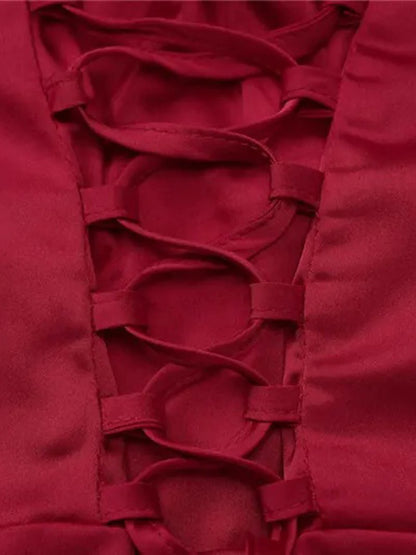 Women's Back Strap Slit Dress